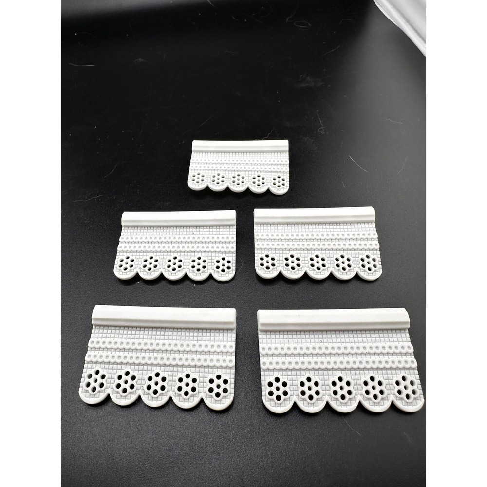 Playmobil Victorian Mansion White‎ Curtains Lot of 5 1989